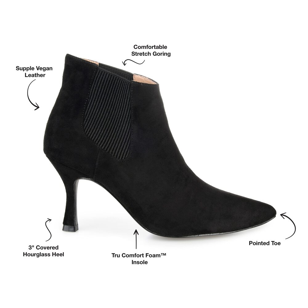 Journee Collection Women's ELITTA Ankle Boot Black 9.5 NIB - Picture 3 of 6